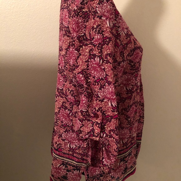 Kim Rogers Collection Fuchsia Floral Blouse - Picture 3 of 8